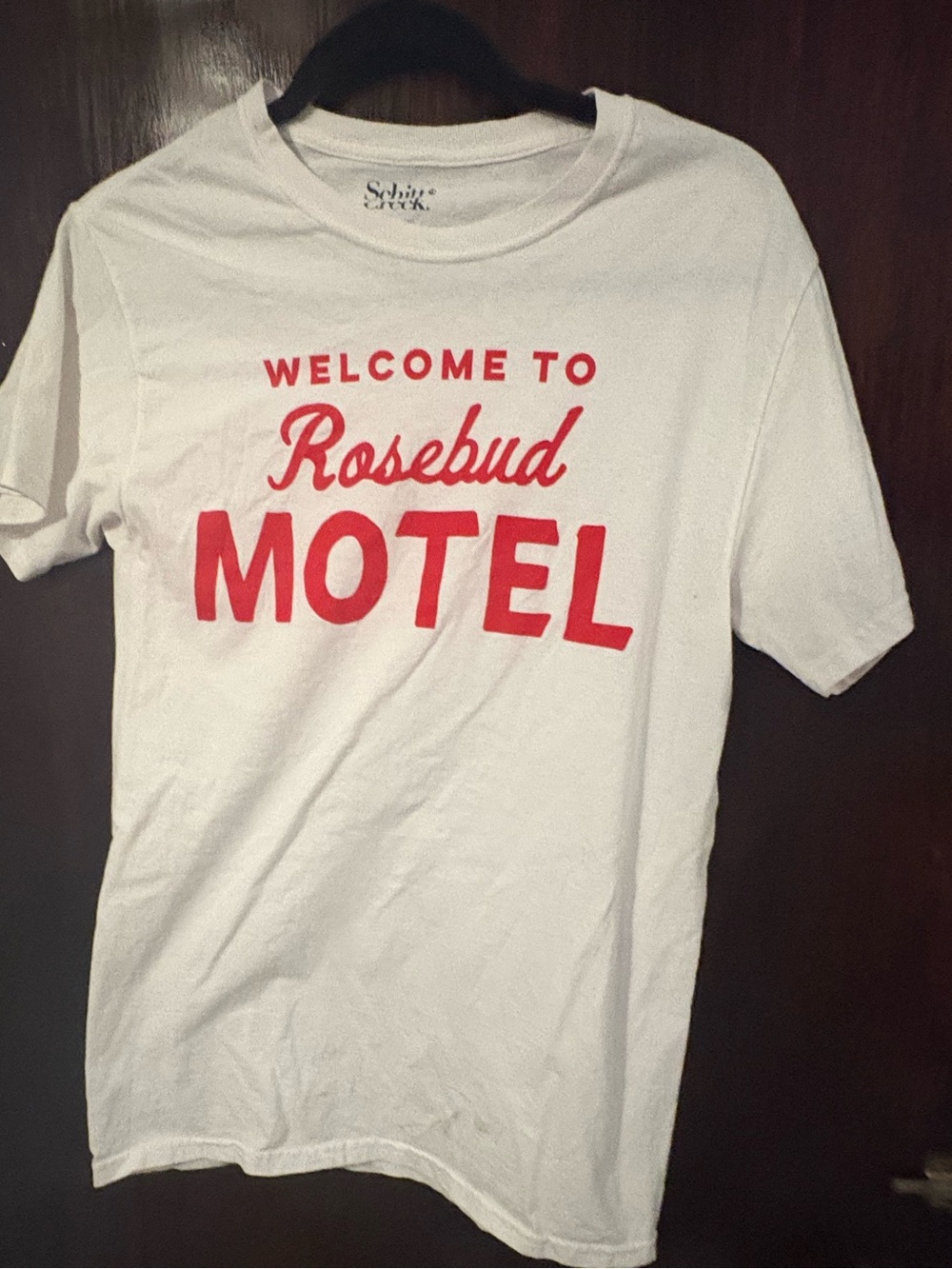 Bundle 3 for $25. Rosebud Motel Graphic Tee - White with Red Print. Size S.